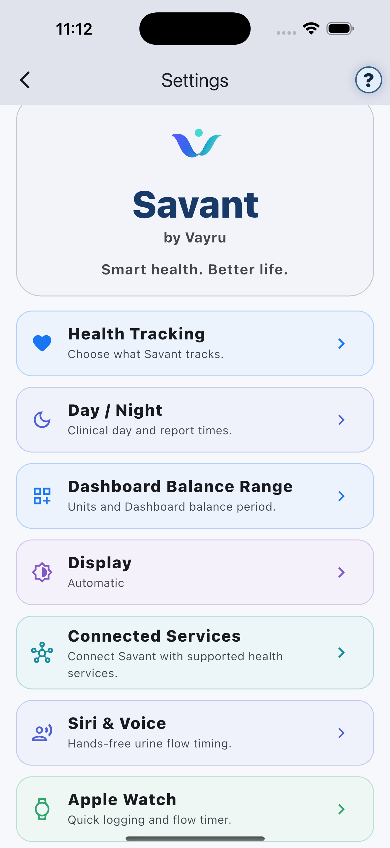 Vayru settings